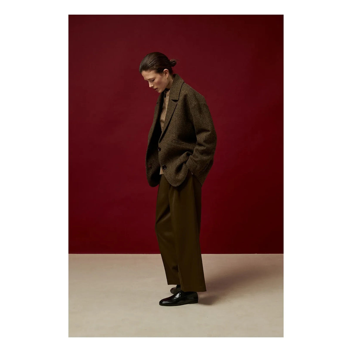 BELLEPIECE - Conrad Wool Trousers | Bronze