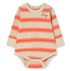 Tinycottons - Organic Cotton Striped Bodysuit | Red