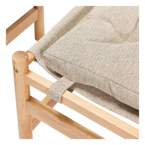Hübsch - Heritage Armchair and Footrest | Beige