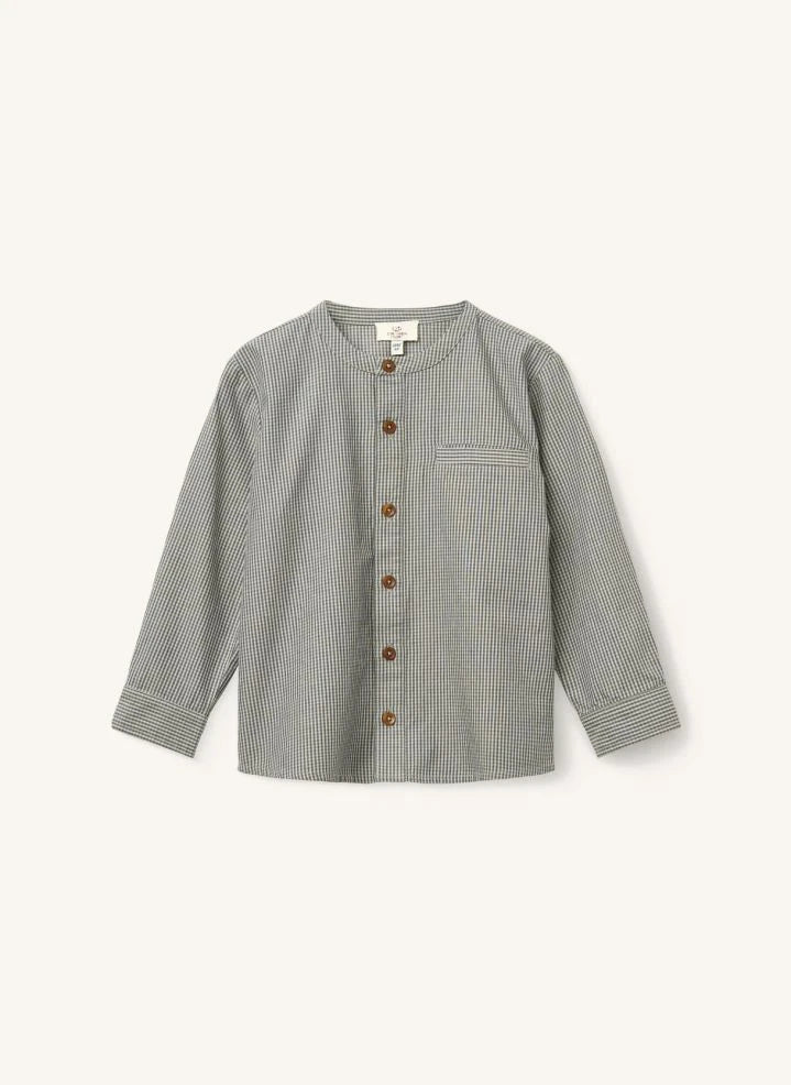 Copenhagen Colors - Organic Cotton Checked Shirt | Gray