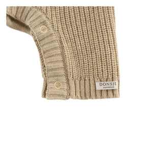 Donsje - Dantje Ribbed Bear Jumpsuit | Beige