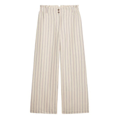 Louise Misha - Abuela Striped Linen and Cotton Pants | Cream