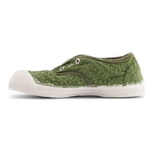 Bensimon - Tennis Elly Broderie Anglaise | Haki