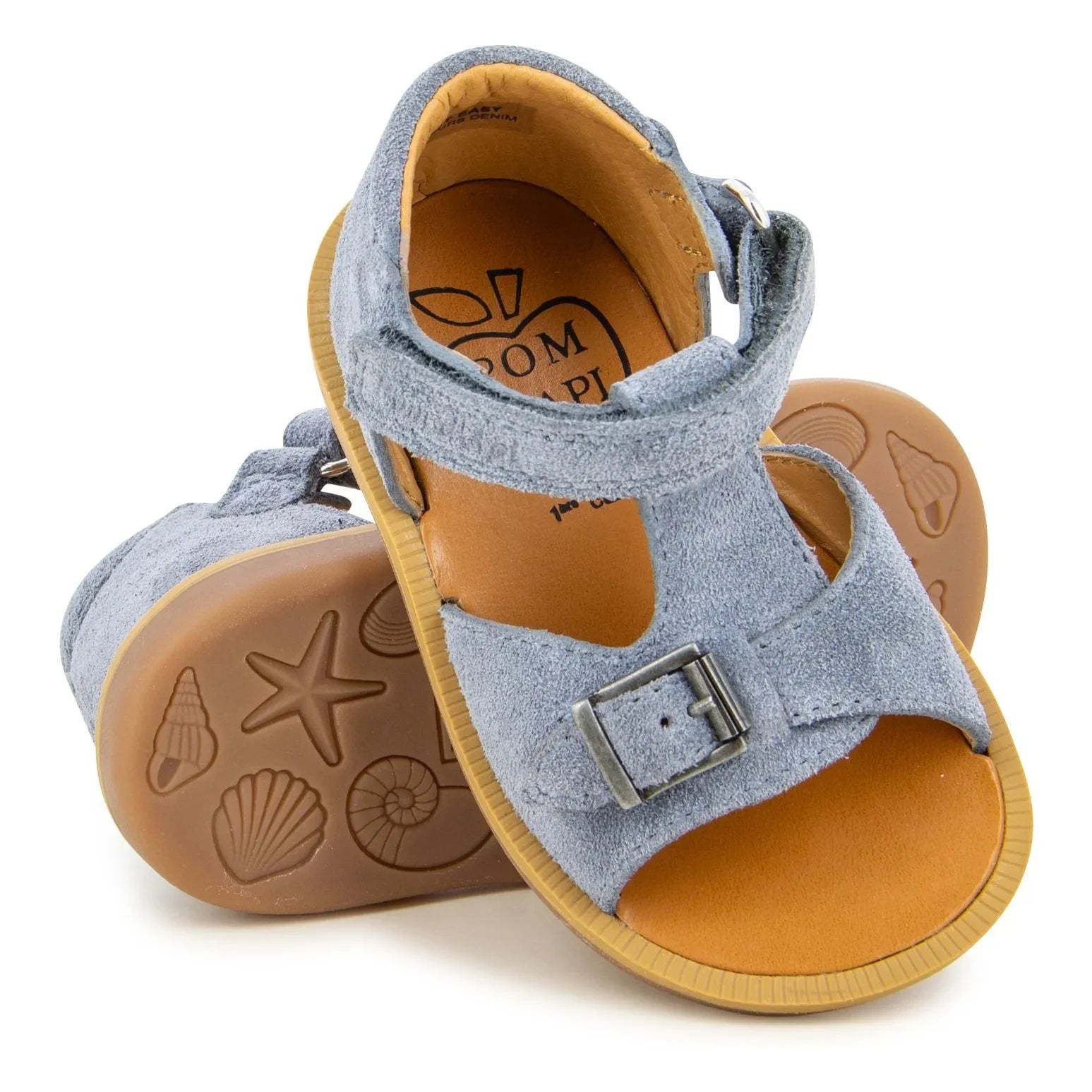 Pom d'Api - Poppy Easy Sandal | Gray Blue