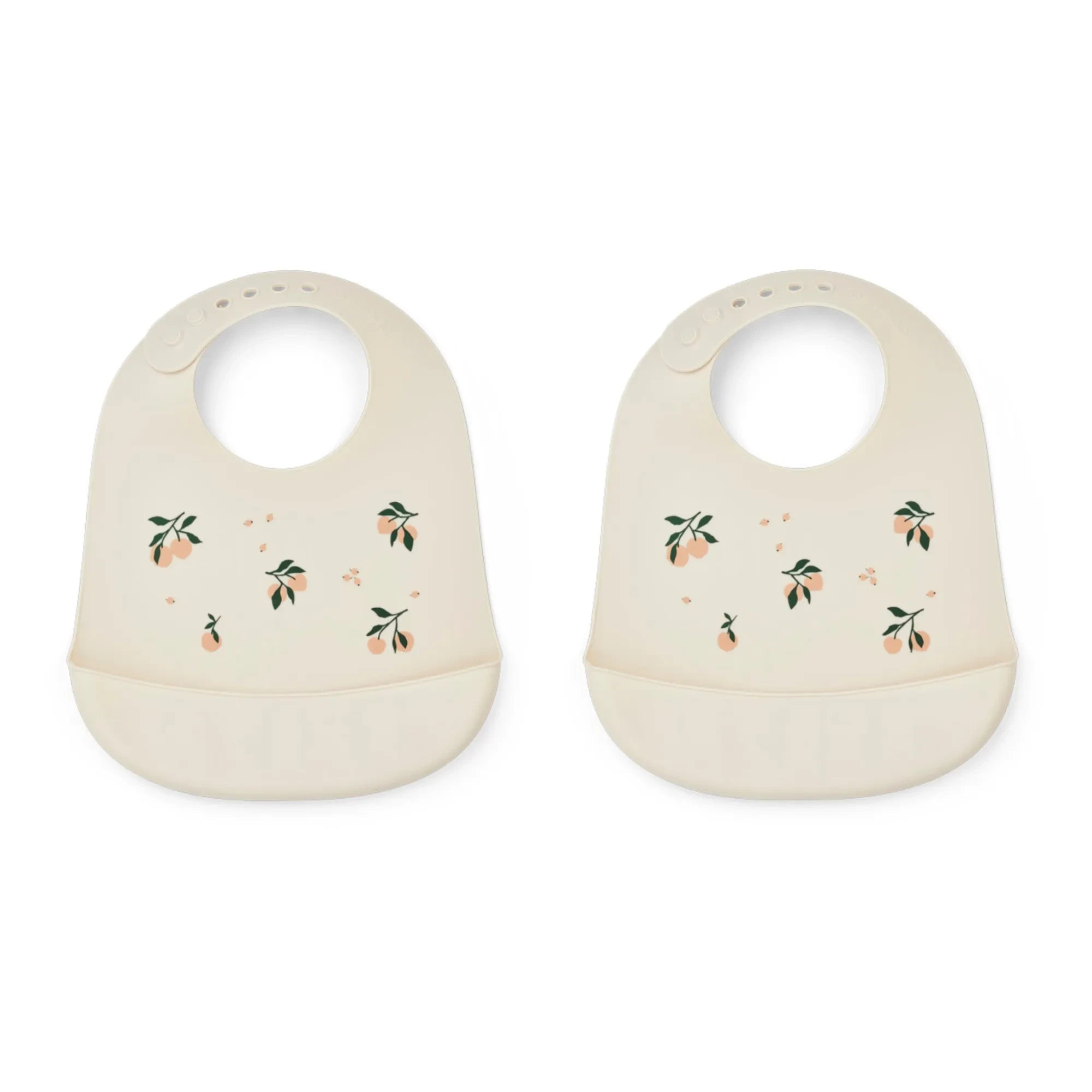Liewood - Tilda Silicone Bibs - Set of 2 | Peach