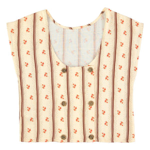 Sisters Department - Floral Pattern Sleeveless Blouse | Ecru