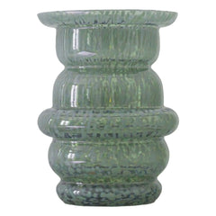 Cosin - Dome Dotted Glass Vase | Green
