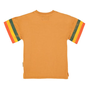Piupiuchick - Striped T-Shirt Dress | Camel