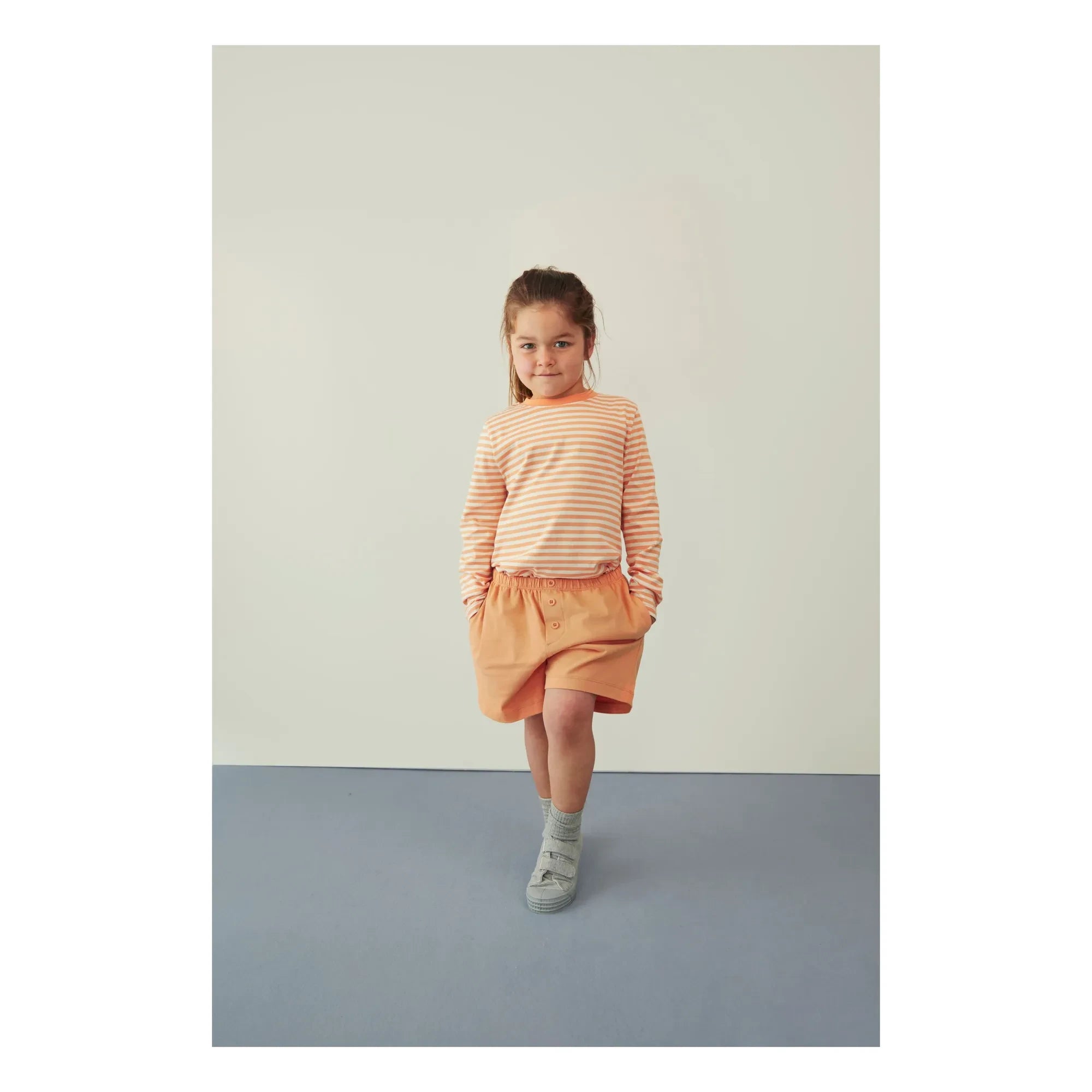 Gray Label - Organic Cotton Button Shorts | Apricot