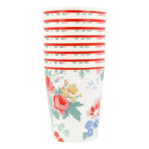 Meri Meri - Vintage Floral Cups - Set of 8