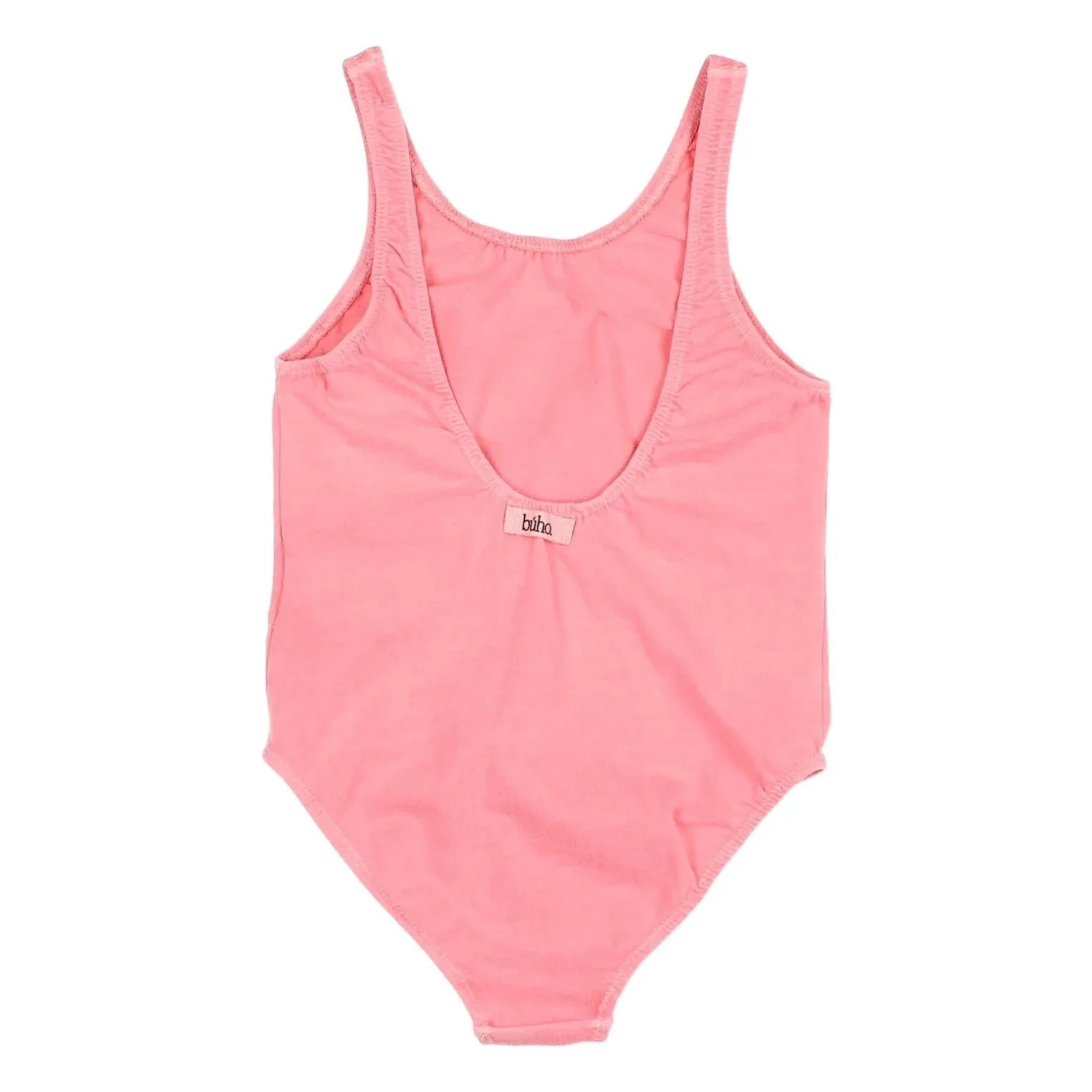Búho - Strawberry Patterned Organic Cotton Swimsuit | Soft Pink