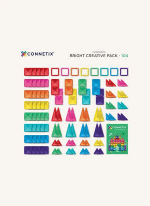 Connetix - Creative Pack - 104 Pieces | Rainbow