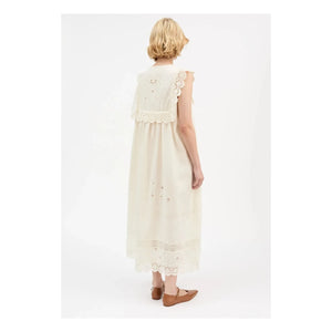 Skall Studio - Tallulah Elbise Keten ve Organik Pamuk | Ekru