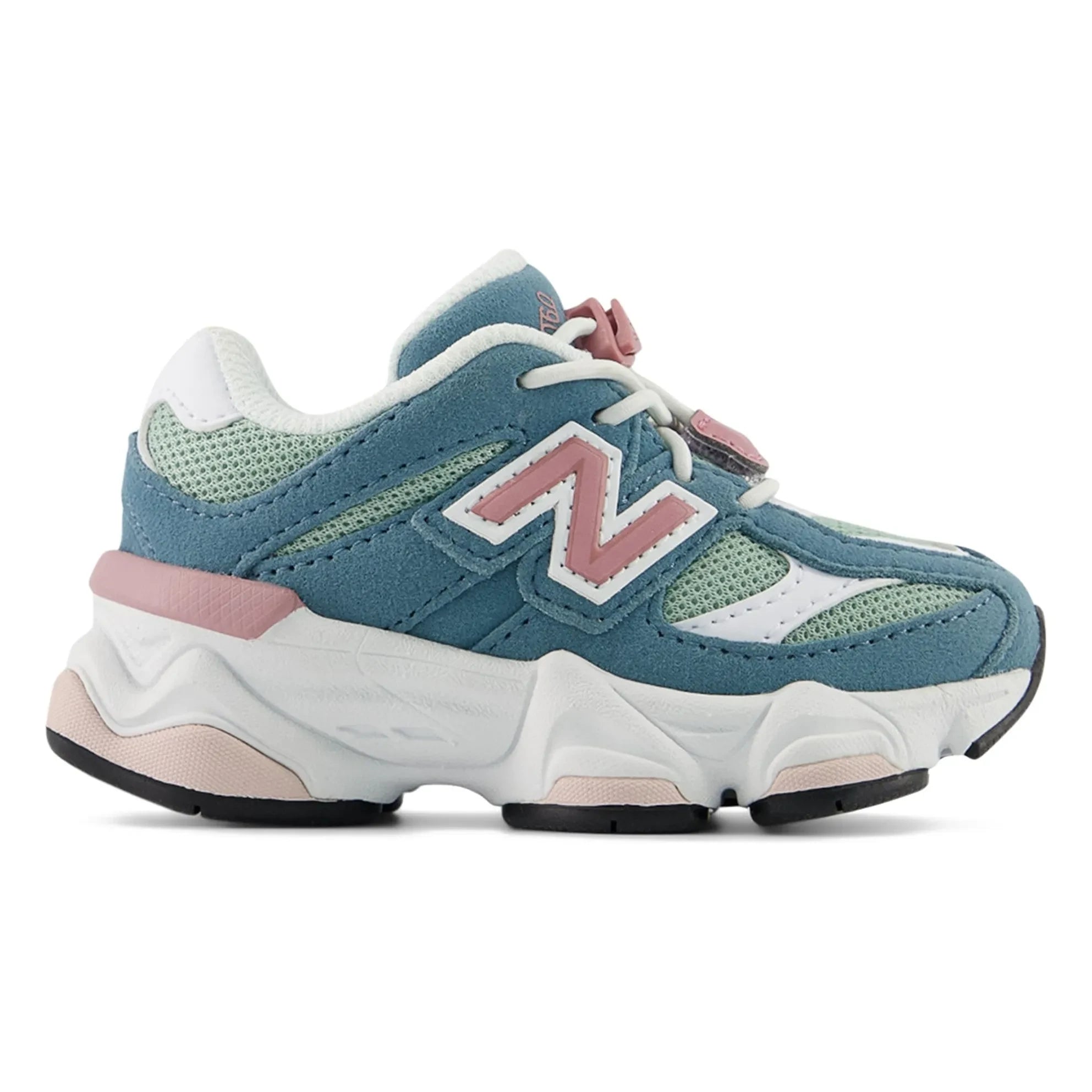 New Balance - 9060 Elastic Laced Sneakers | Dark Green