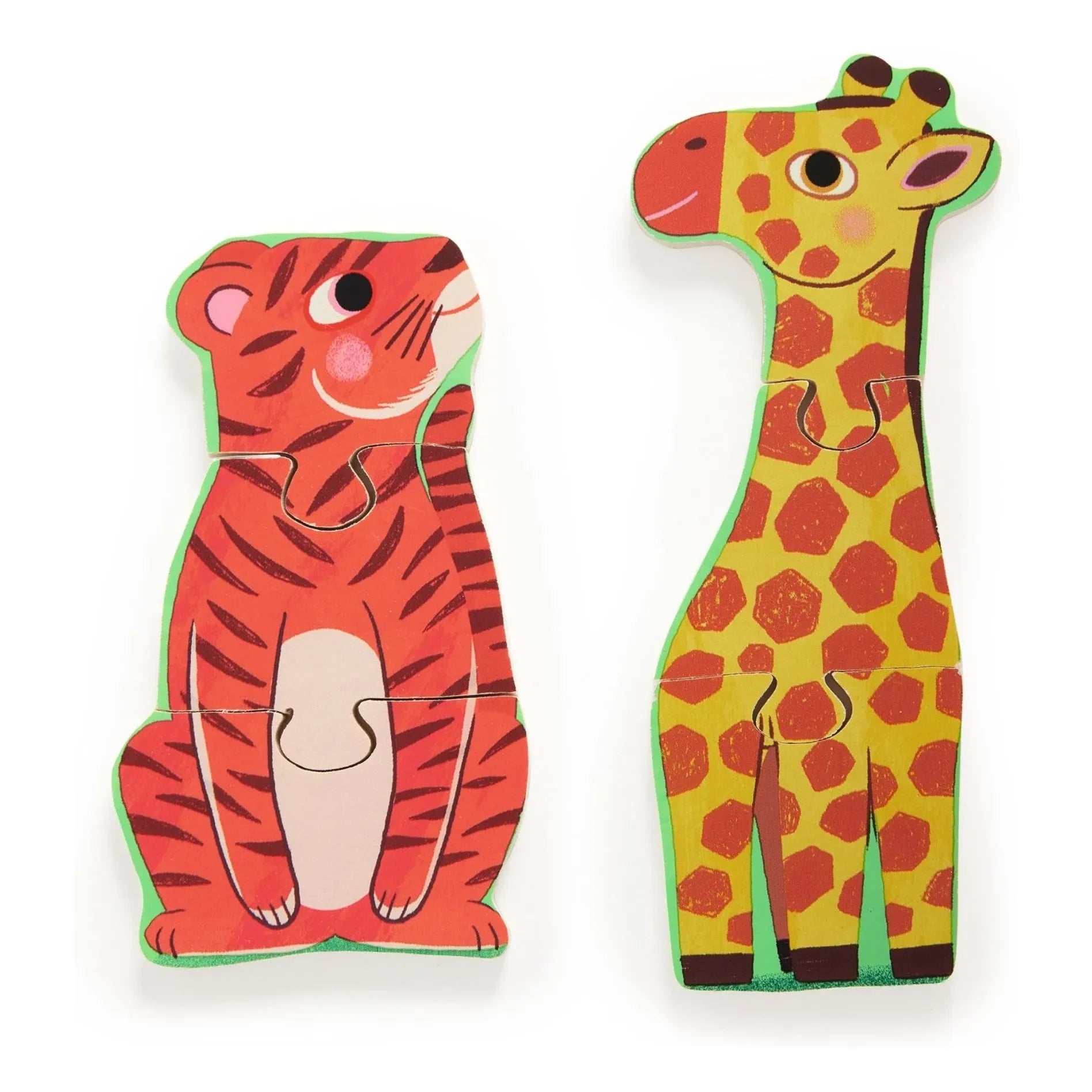 Djeco - Cuckoo Tiger Wooden Puzzle