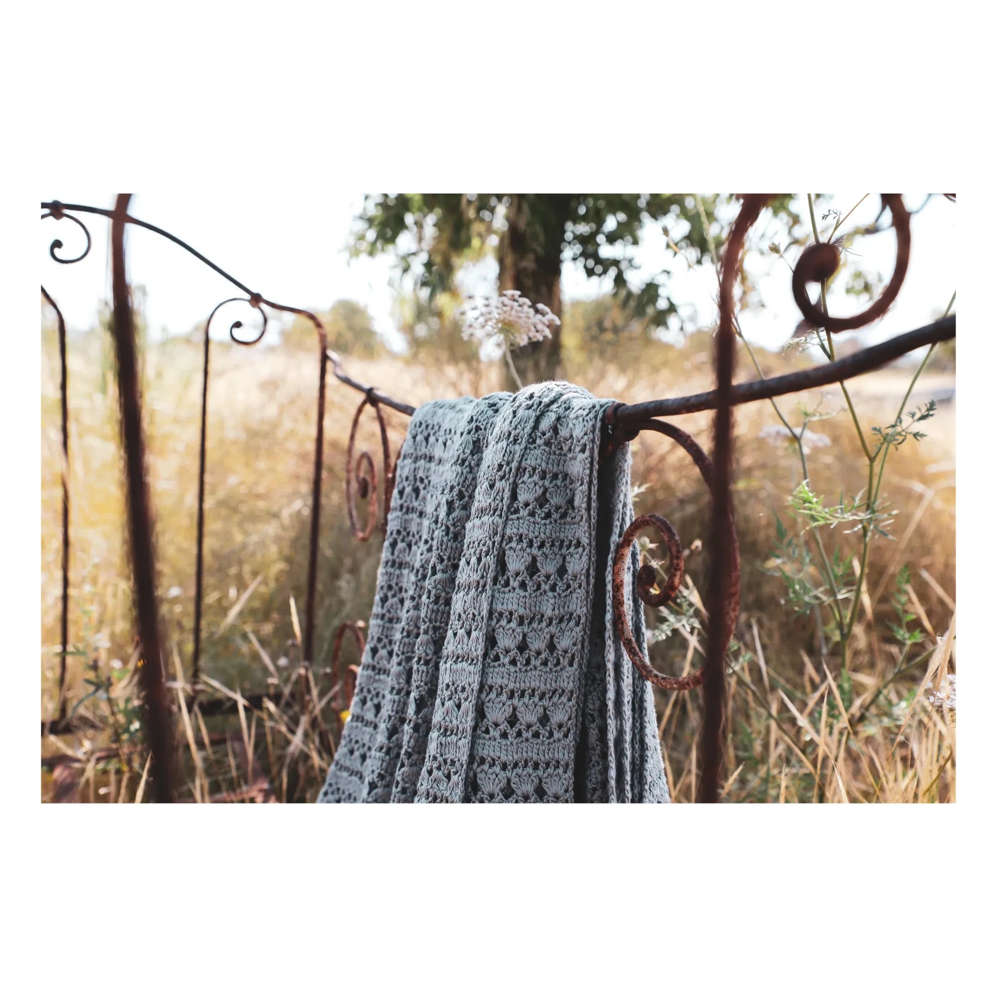 Numero 74 - Tara Crochet Blanket | Ice Blue S032