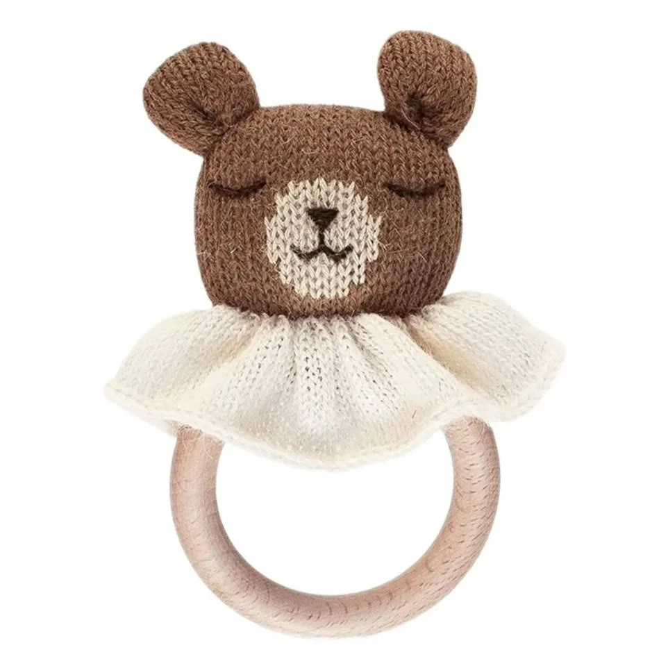 Main Sauvage - Teddy Bear Teething Ring | Hazel