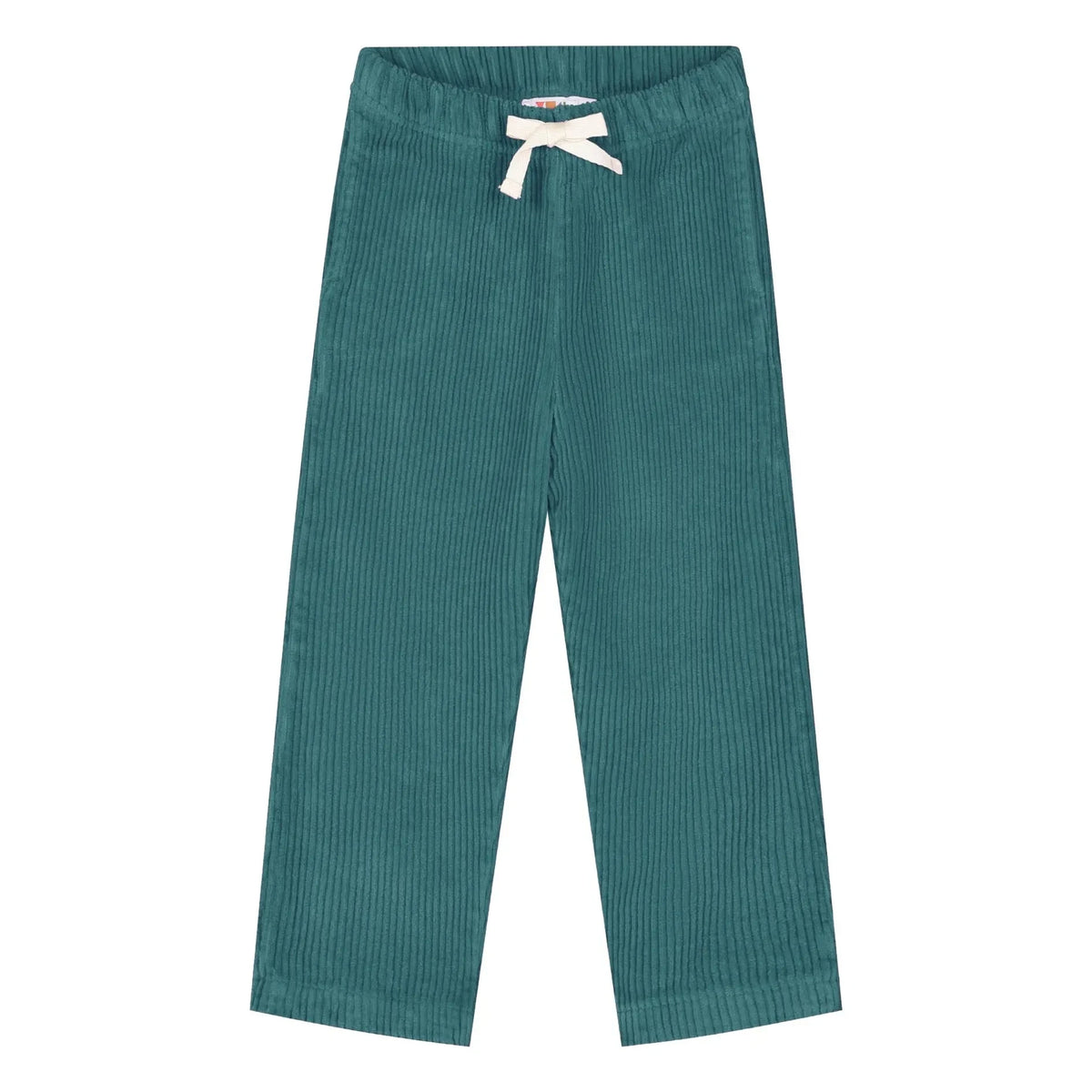 Yuki - Beau Velvet Organic Cotton Pants | Petrol Blue