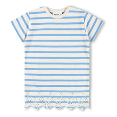 Molo - Striped Cherry Dress | Blue