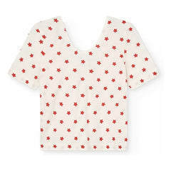 The Animals Observatory - Crayfish Stars Organic Cotton T-Shirt | White
