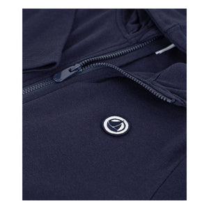 Petit Bateau - Fermuarlı Kapüşonlu Sweatshirt | Lacivert