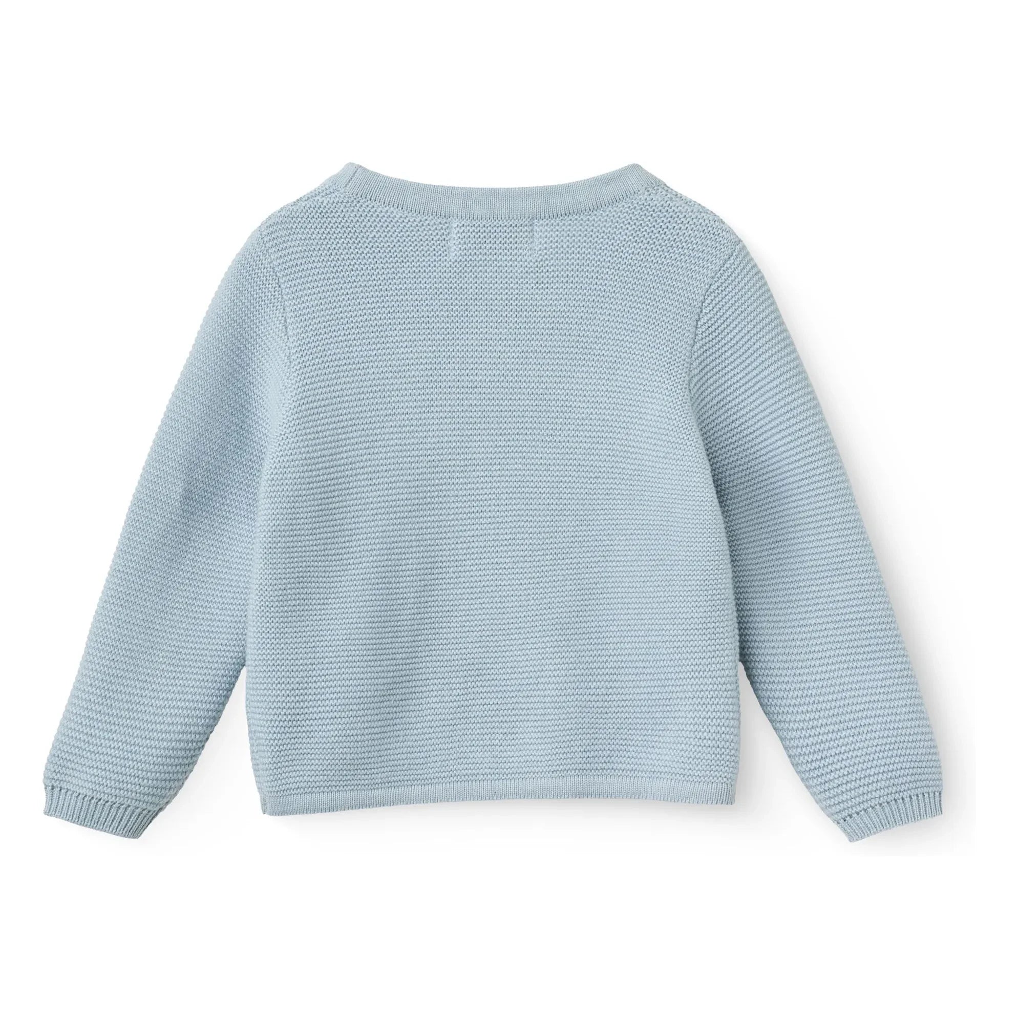 Copenhagen Colors - Organic Cotton Cache-Coeur Cardigan | Light Blue