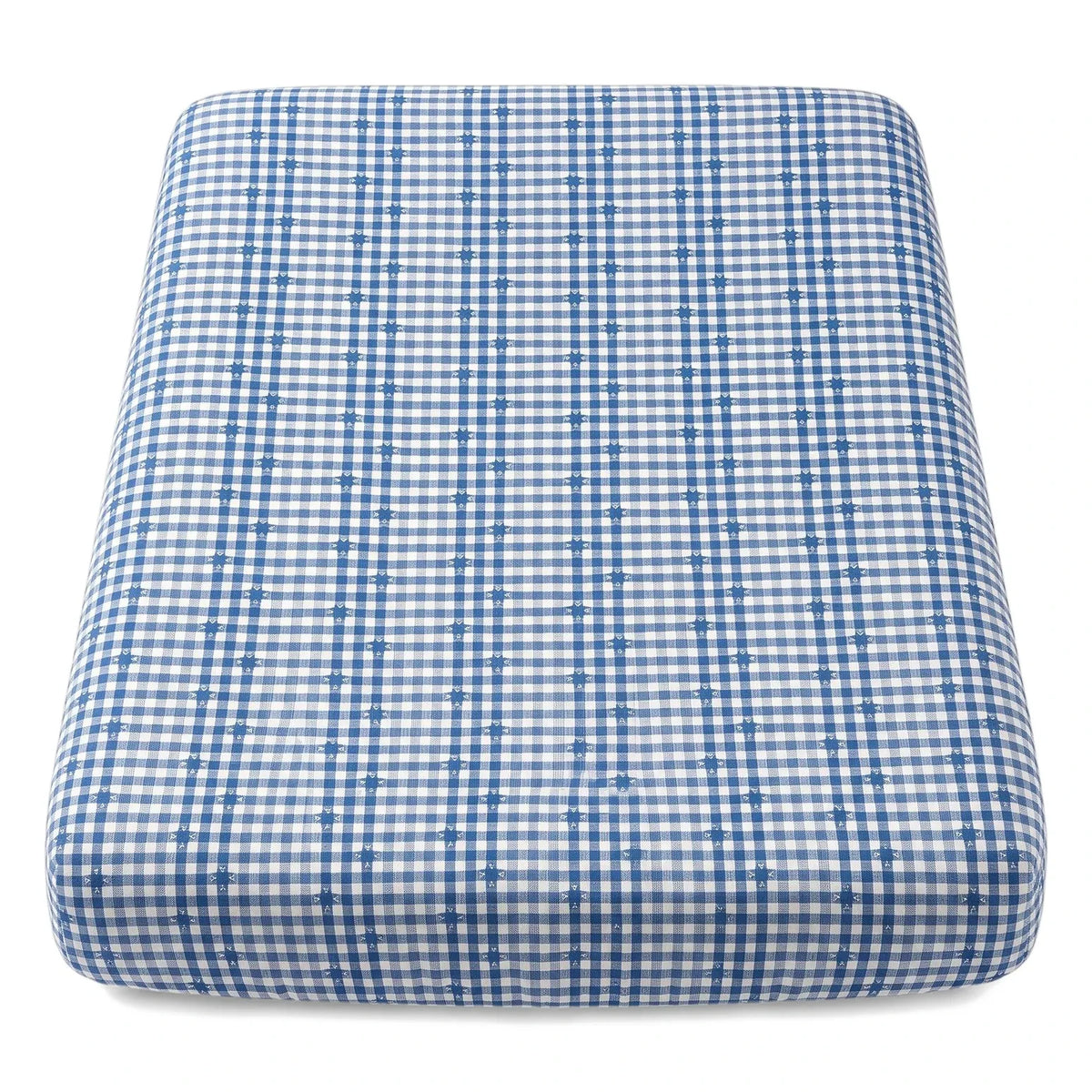 Editions Aimable - Denise changing pad cover | Blue Vichy Cotton