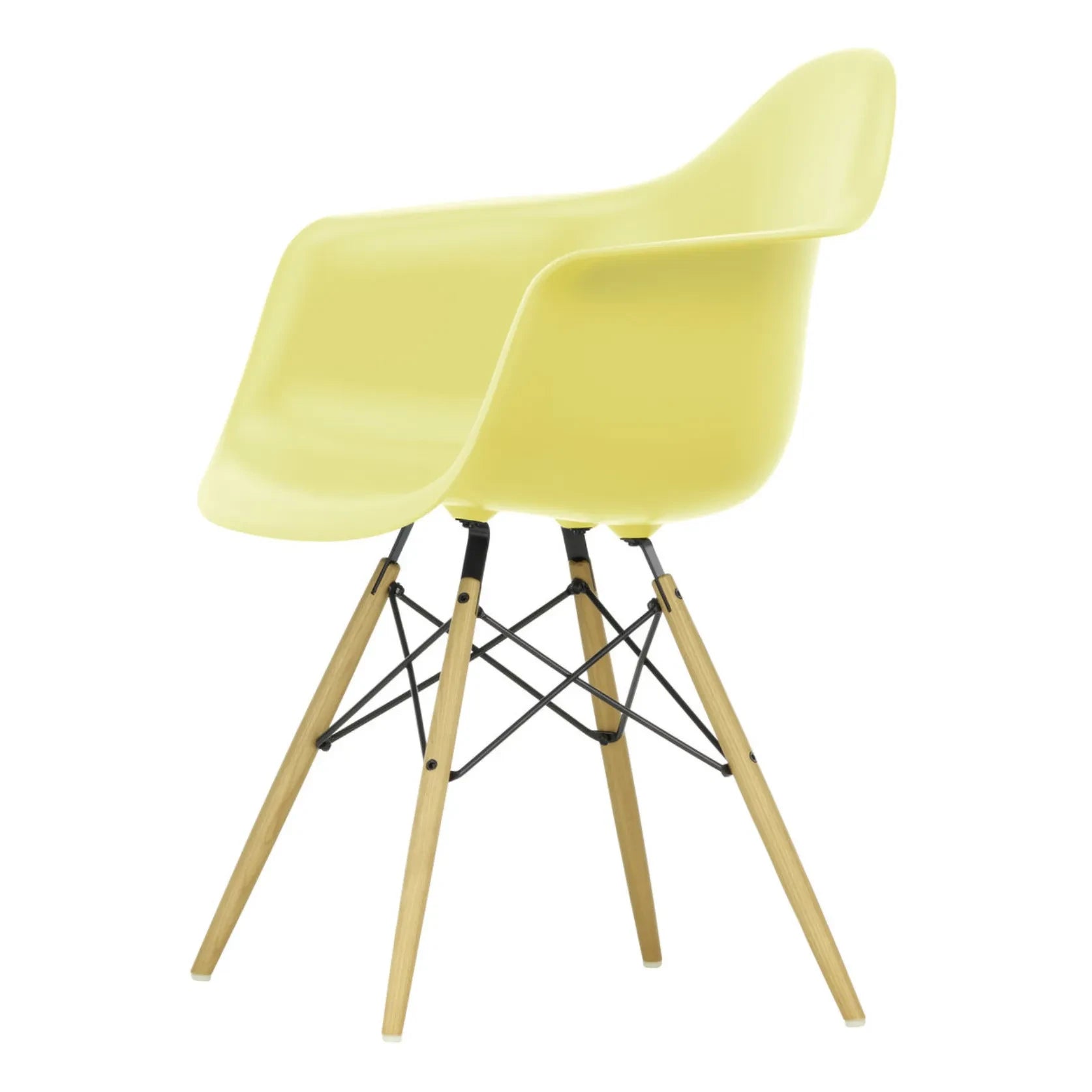 Vitra - DAW Chair - Maple Base - Charles & Ray Eames | Lemon Yellow