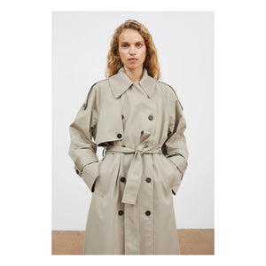 Skall Studio - Trenç Mahsa Organic Cotton Coat | Green-gray
