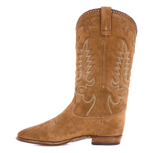 Shiloh Heritage - Midnight Western Suede Boots | Camel