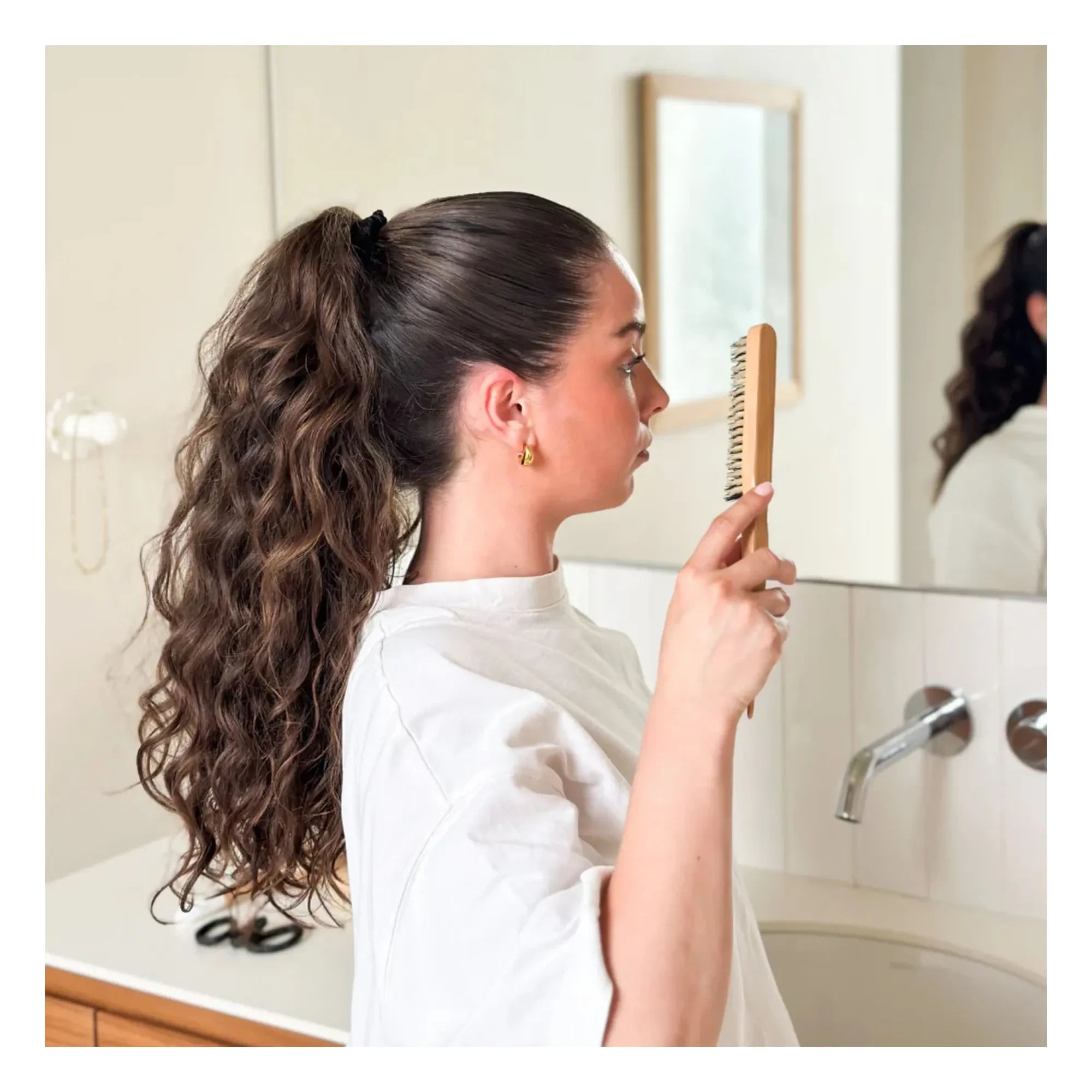 Bachca - Plaka için domuz kılı fırça | Bois clair