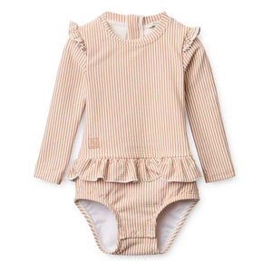 Liewood - Sille Seersucker Swimsuit | Apricot