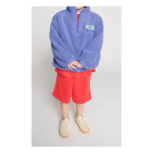 American Vintage - Hoktown Recycled Fiber Sherpa Half-Zip Sweatshirt | Purple