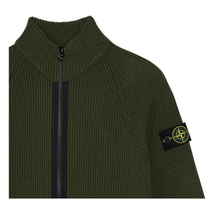 Stone Island - Wool Logo Zip-Up Vest | Khaki