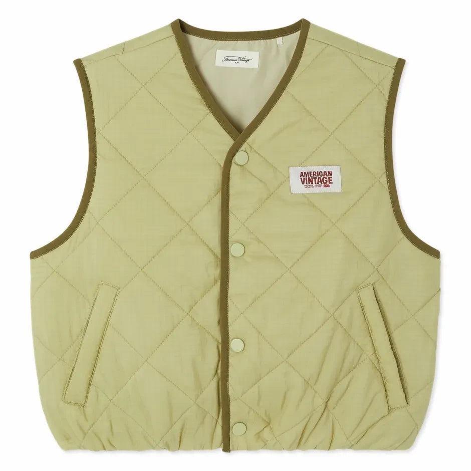 American Vintage - Yupibam Backless Vest, Made from Recycled Fibers | Light Green