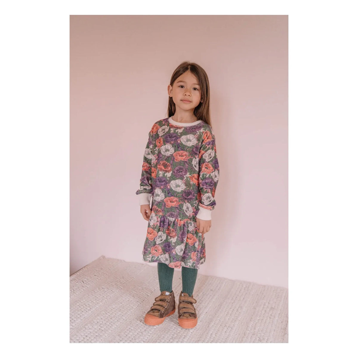 Studio Bohème - Chicas Floral Dress, Organic Cotton | Purple
