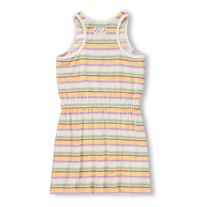 Molo - Cherish Striped Organic Cotton Dress | Ecru
