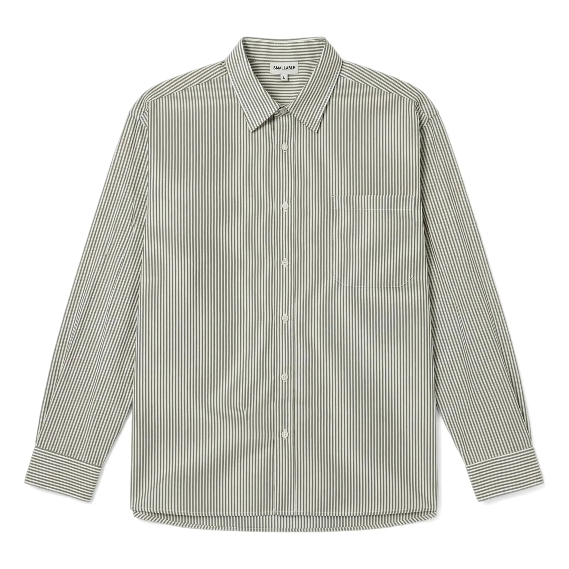 Smallable Man - Zola Striped Shirt | Forest Green