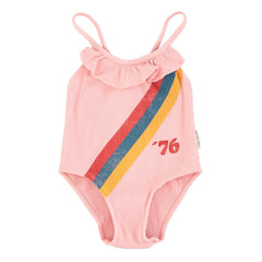 Piupiuchick - Fluffy Swimsuit Made from Recycled Material | Pink