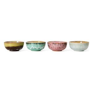 HKliving - 4'lü Stoneware Kase Seti