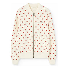 The Animals Observatory - Zebra Stars Zip-up Jacket | White