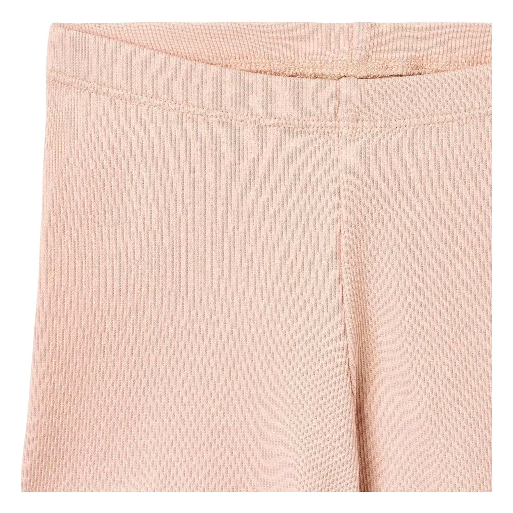 Wheat - Sine Ribbed Organic Cotton Shorts | Light Pink