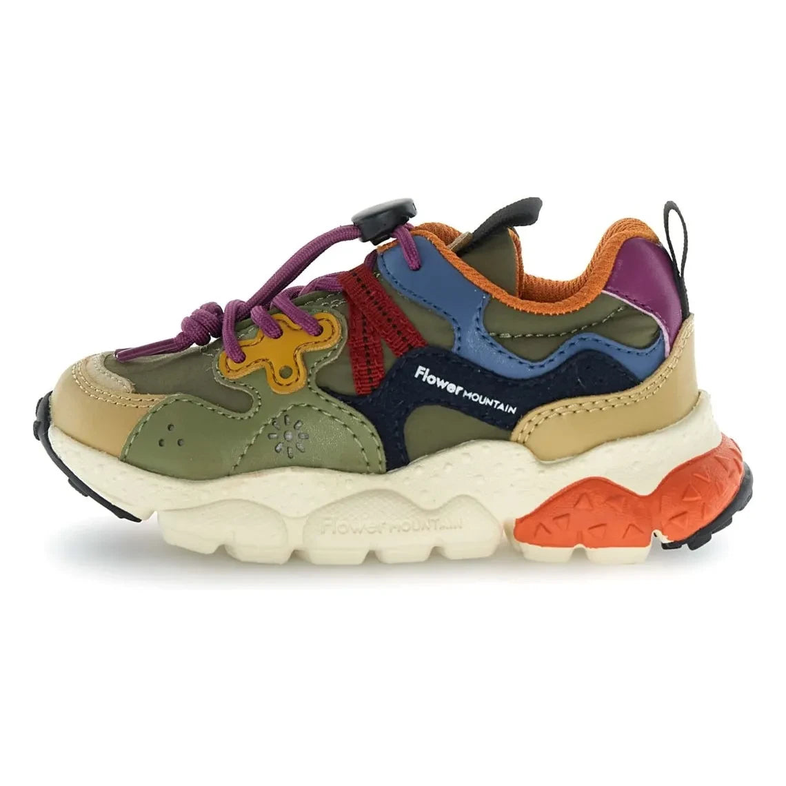 Flower Mountain - Yamano 3 Junior Sports Shoes | Olive Green