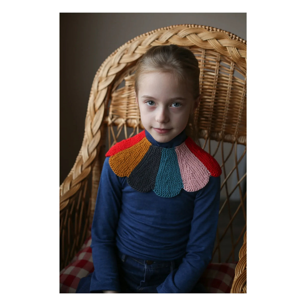 Kalinka - Cordelia detachable collar Merino wool | Pink