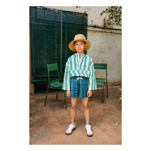 Tinycottons - Losange Organic Cotton Shorts | Blue