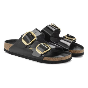 BIRKENSTOCK - Arizona Big Buckle Leather Sandal | Black