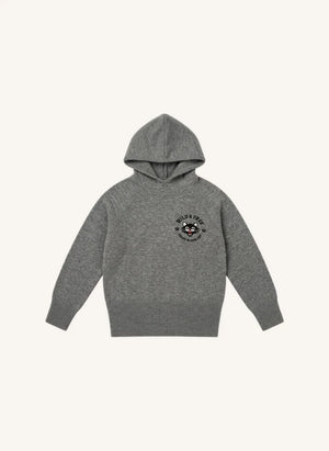 Finger in the nose - Sofia Black Cat Merino Wool Sweater | Gray Melange