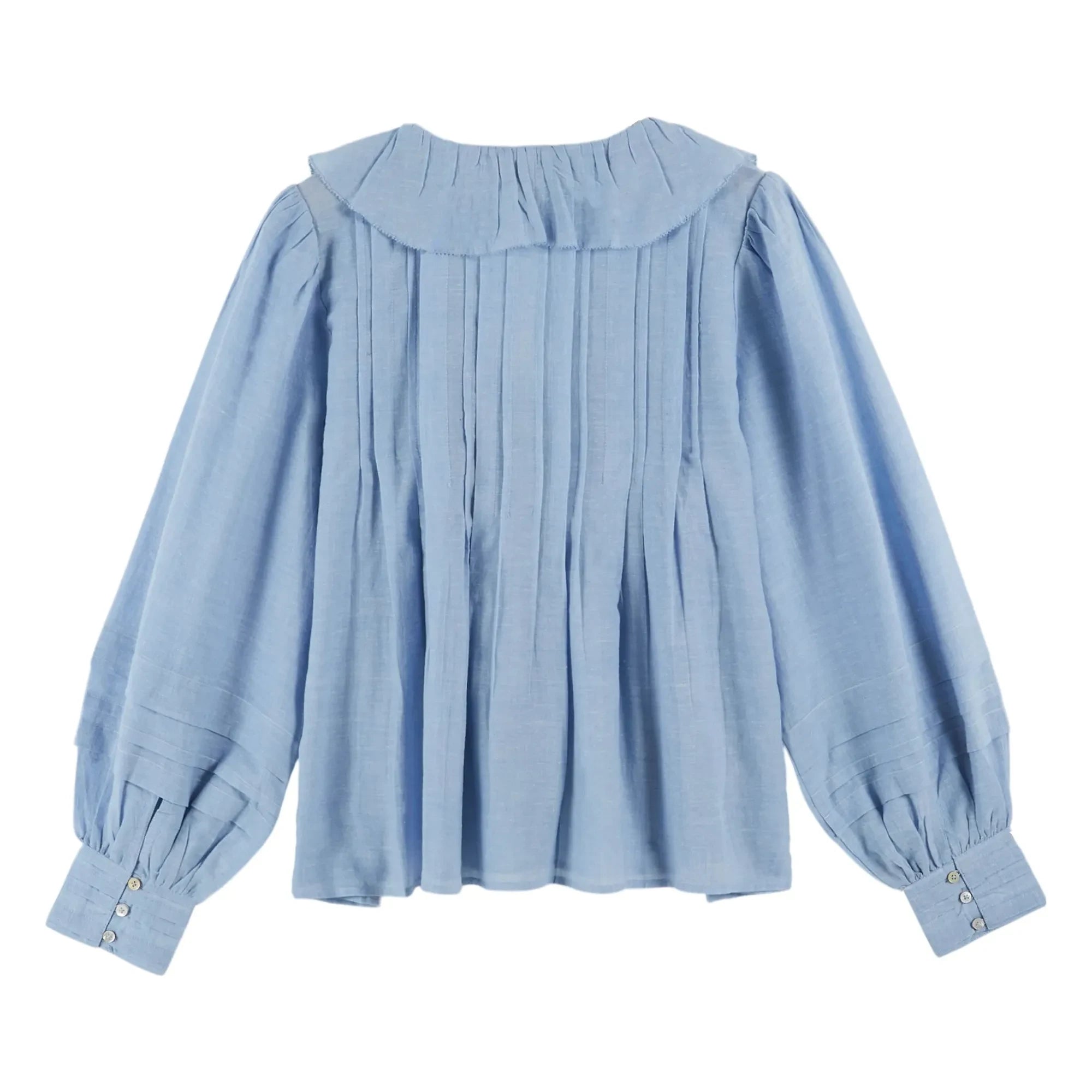 Emile et Ida - Blue Khadi Cotton Blouse