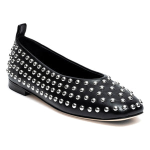 Odare - Alba Nappa Leather Ballerinas | Black