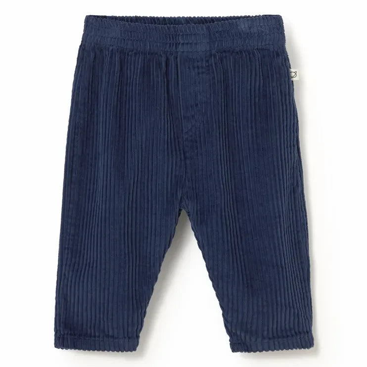 Cozmo - Miki Velvet Trousers Organic Cotton | Navy Blue